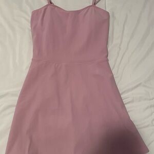 ALO Yoga Pink Spaghetti Strap Mini Dress